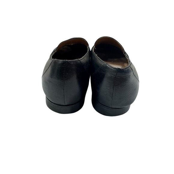 Women's Naturalizer 8M Coretta Black Leather Slip On Loafer Shoes Comfort Preppy - Picture 7 of 9